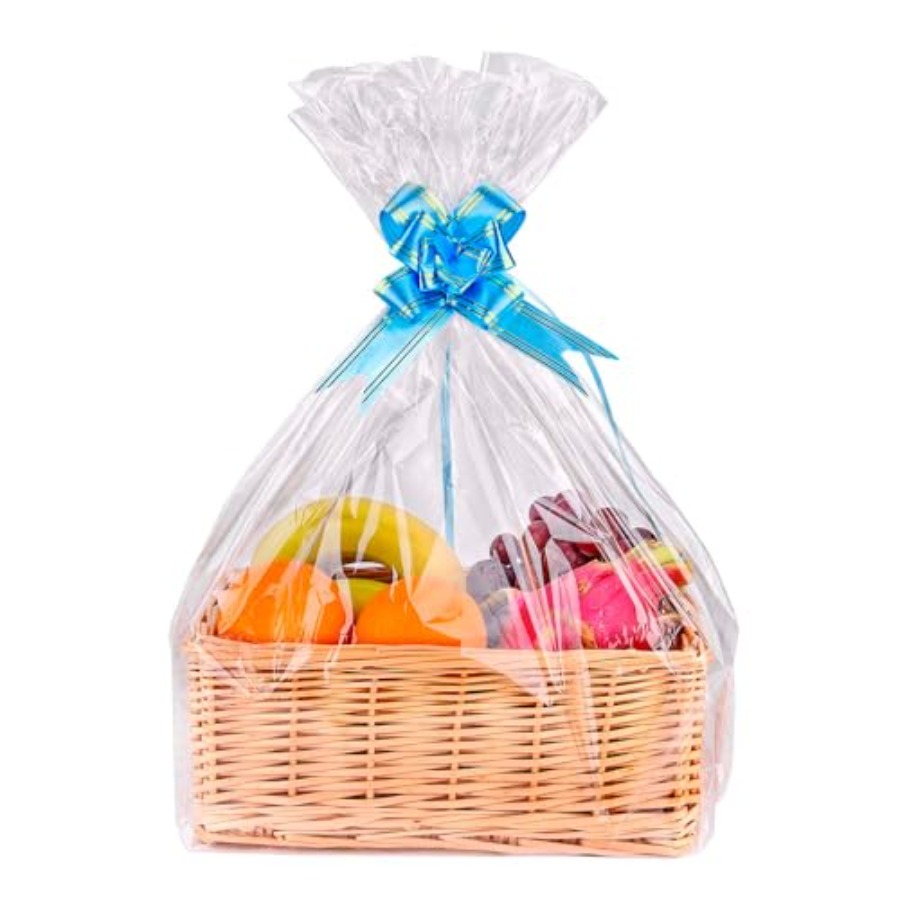 Cellophane Wrap Clear - 15 حقيبة هدايا كبيرة شفافة من