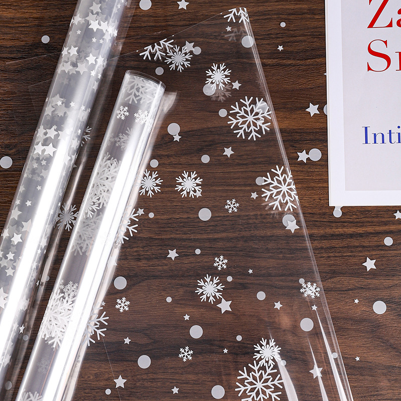 Cellophane Wrap Clear - 56X56cm السيلوفان التفاف لفة واضح عيد