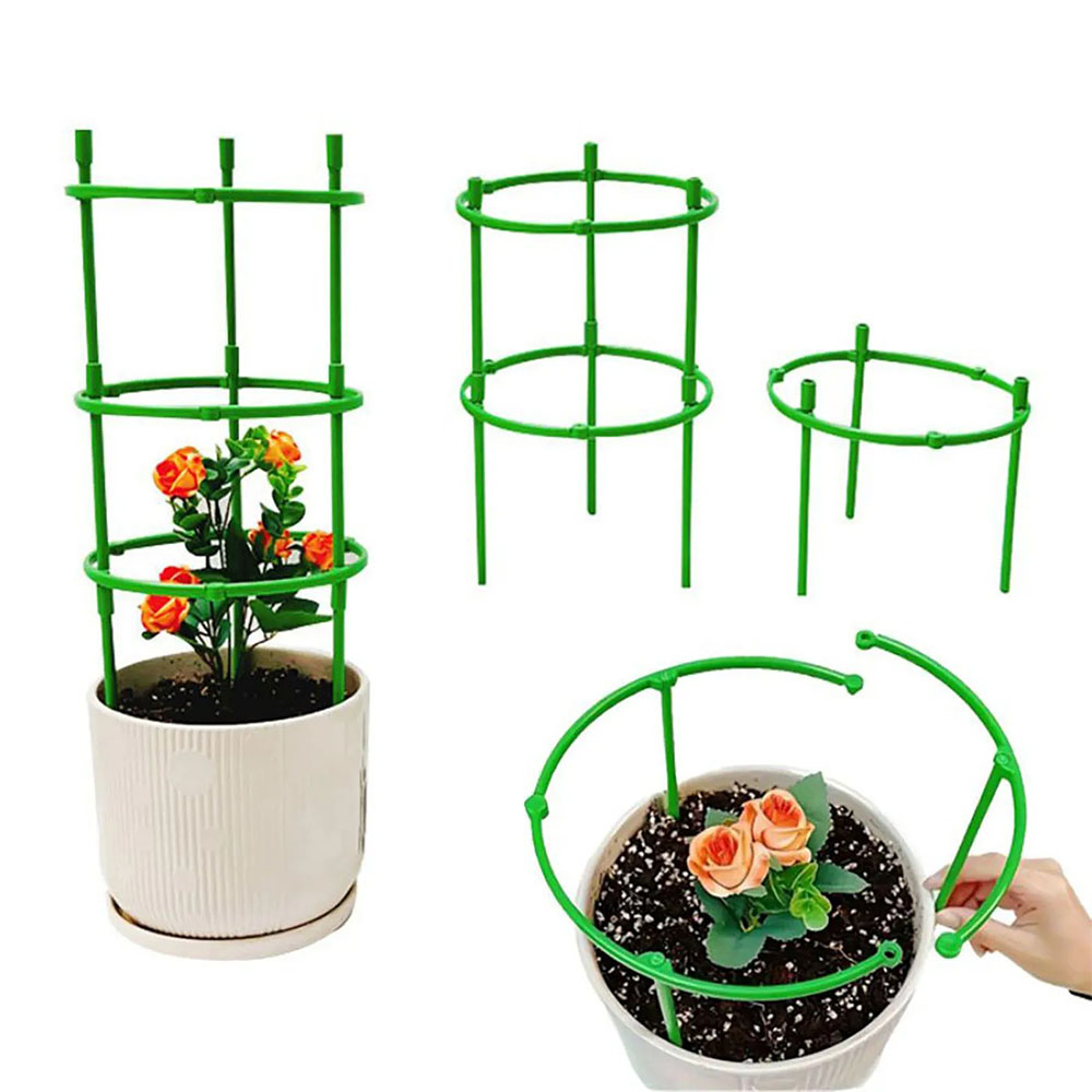 Florist Supp - دعامة نباتات بلاستيكية نصف دائرية، قضيب