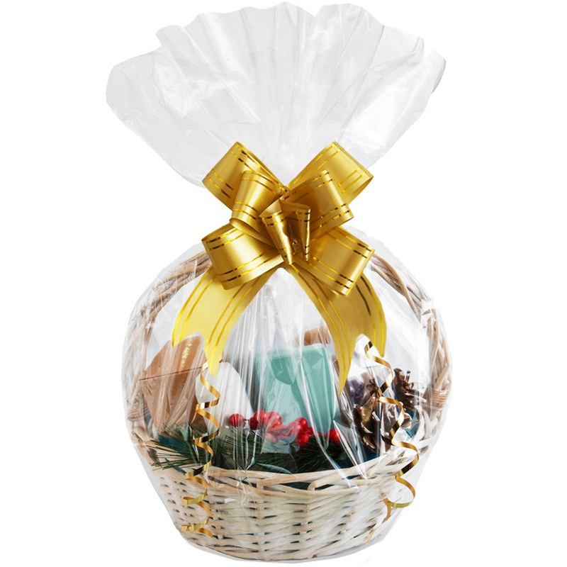 Cellophane Wrap Clear - غلاف كبير من السيلوفان الشفاف للهدايا