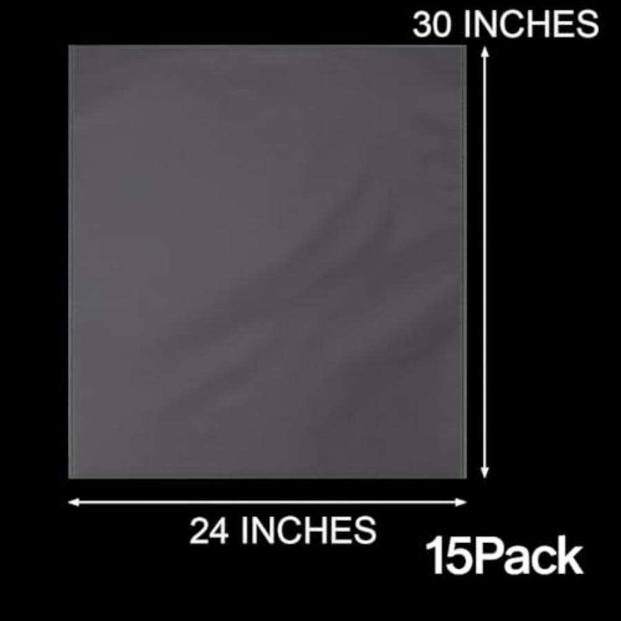 15 حقيبة هدايا كبيرة شفافة من  - مراجعة Cellophane Wrap Clear وسعره
