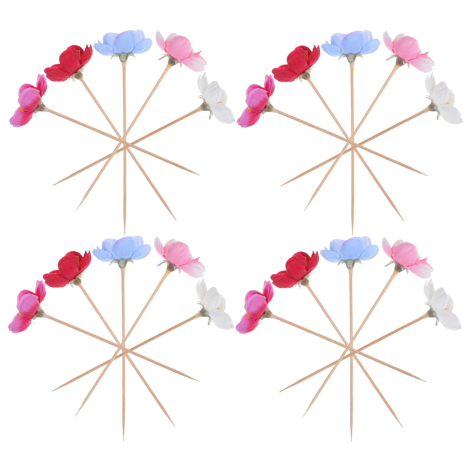100 قطعة من أعواد الخشب المتين - مراجعة Floral Picks Wood وسعره