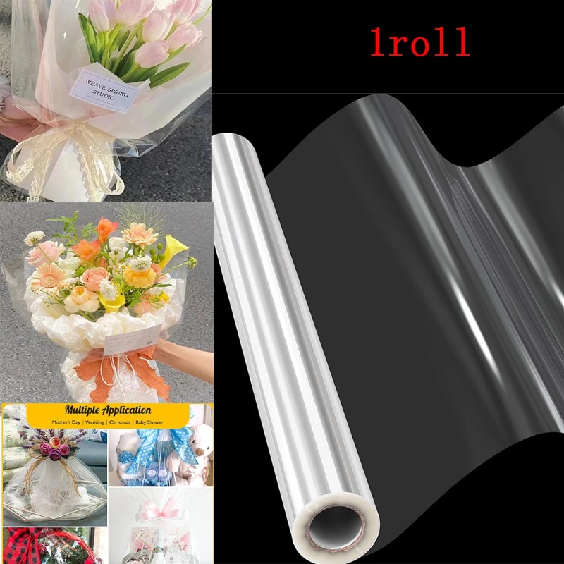 لفة تغليف شفافة من السيلوفان - - مراجعة Cellophane Wrap Clear وسعره