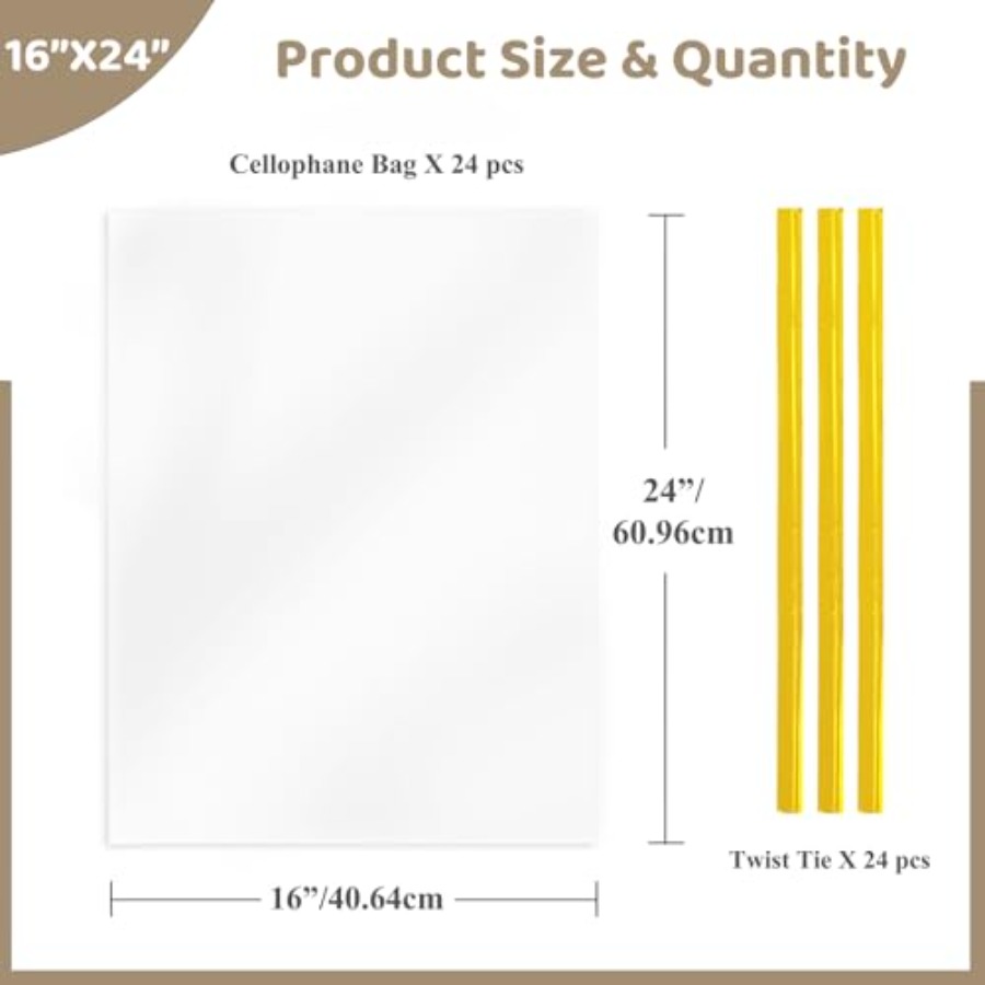 أكياس سيلوفان لتغليف سلال الهد - مراجعة Cellophane Wrap Clear وسعره