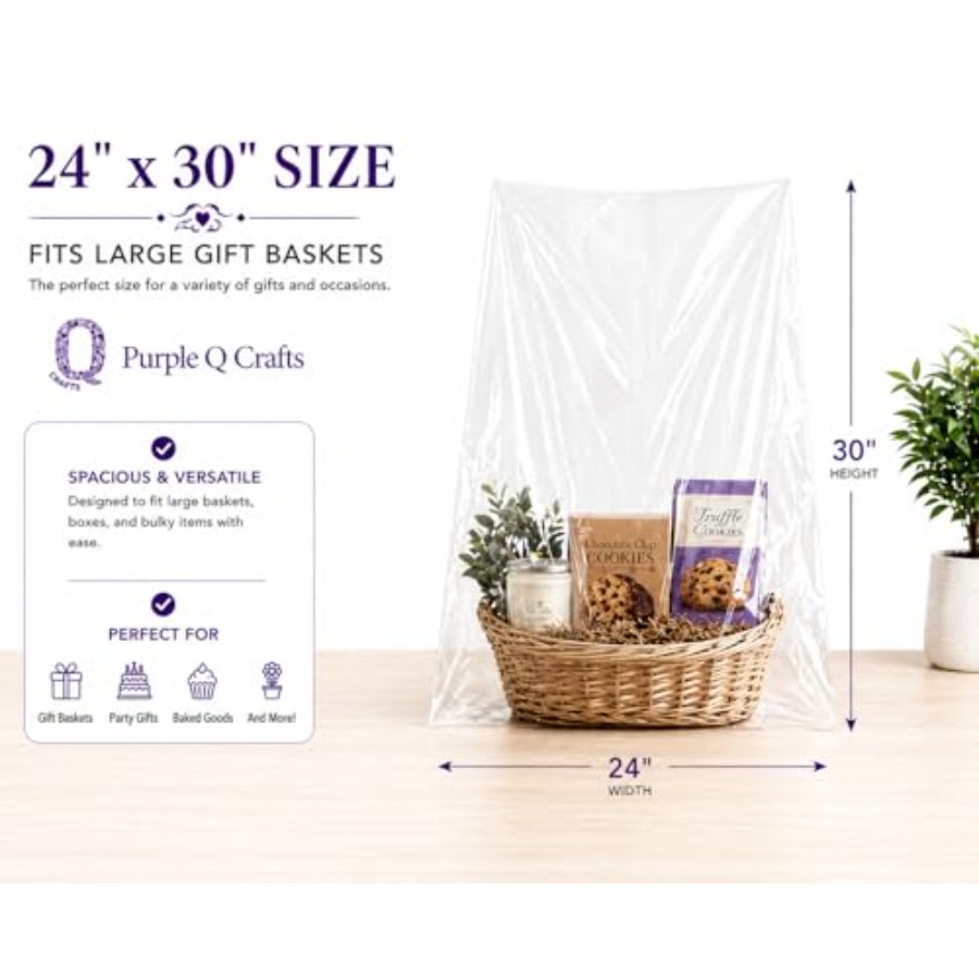 أكياس سيلوفان لسلال الهدايا مق - مراجعة Cellophane Wrap Clear وسعره