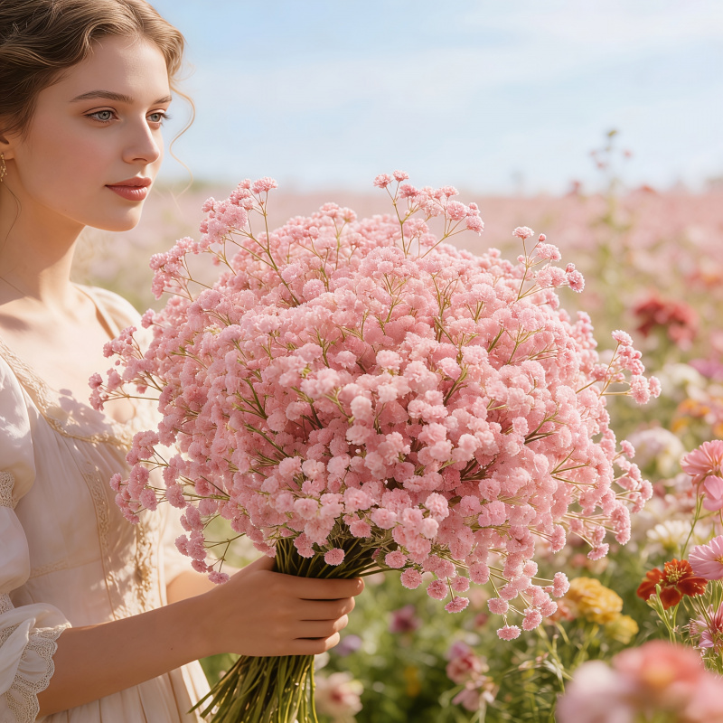 باقة زهور الجيبسوفيلا الاصطناع - مراجعة Florist Supp وسعره