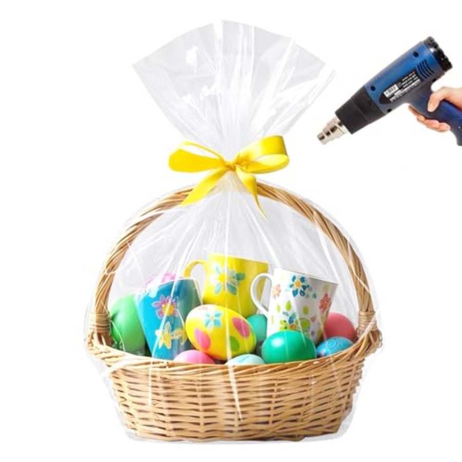 أكياس تغليف سيلوفان لسلة عيد ا - مراجعة Cellophane Wrap Clear وسعره