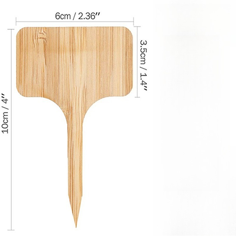 100 قطعة من علامات النباتات ال - مراجعة Floral Picks Wood وسعره