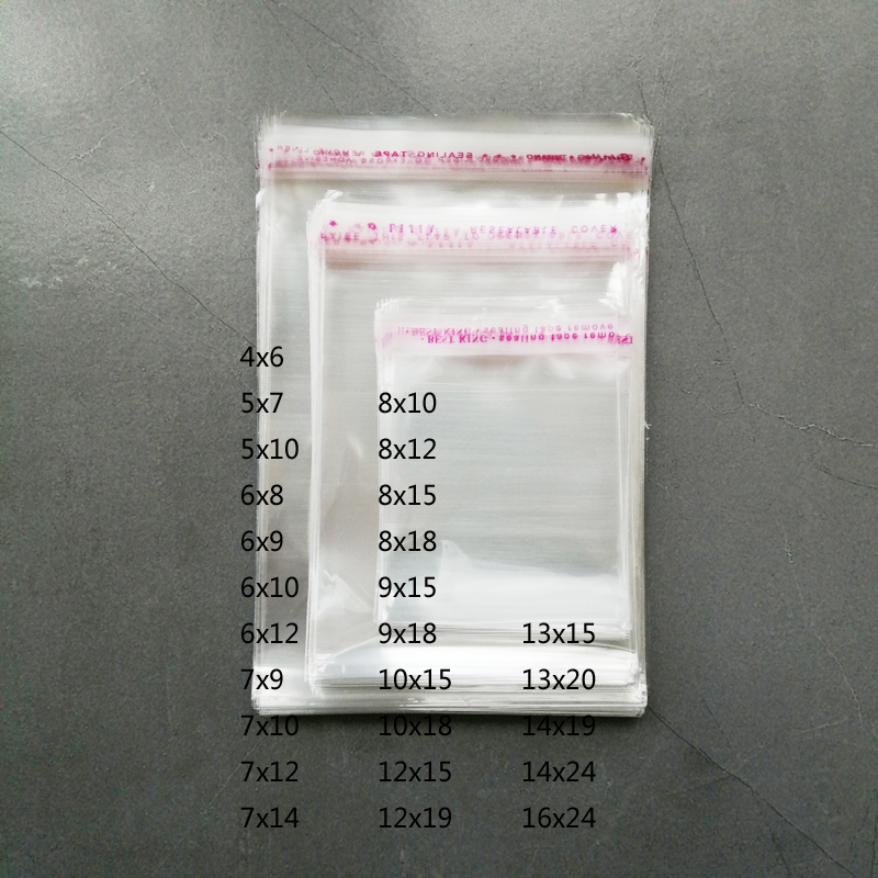 1000 قطعة حقيبة بلاستيكية شفاف - مراجعة Cellophane Wrap Clear وسعره